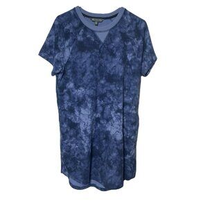 Title 9 Nine Hideaway Dress Women’s S Blue Tie-Dye Short Sleeve Crew Neck Mini